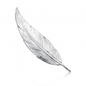 Brosa argint Feather DiAmanti KS0241H-DIA
